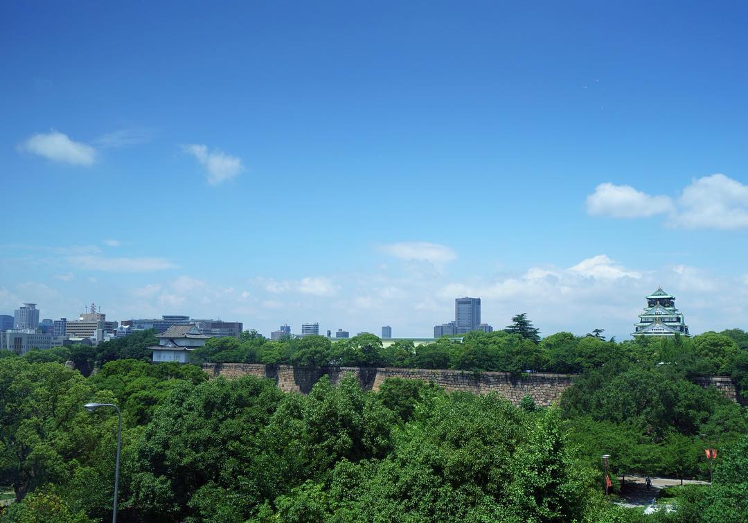 過日のセミナー会場からの景色。 #大阪城 が一望できるってのはええなぁ！ #カコソラ
