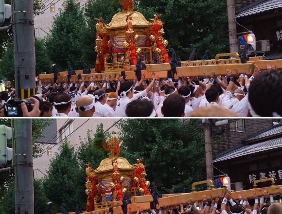 (」・ω・)」うー！(／・ω・)／にゃー！ #kyoto #gionmatsuri #portableshrine #京都 #祇園祭 #神輿渡御 #神輿