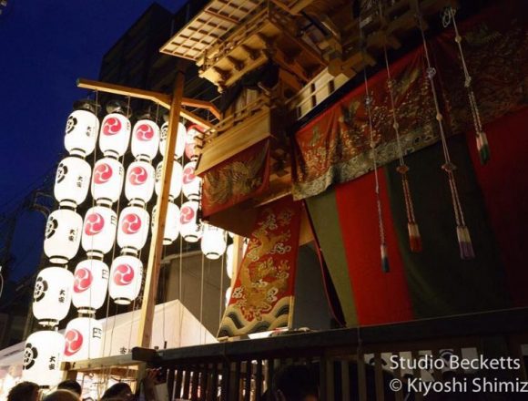 船なんで、舵も装備されてるわけやね ;) #kyoto #gionmatsuri #yoiyama #京都 #祇園祭 #宵山 #後祭 #大船鉾