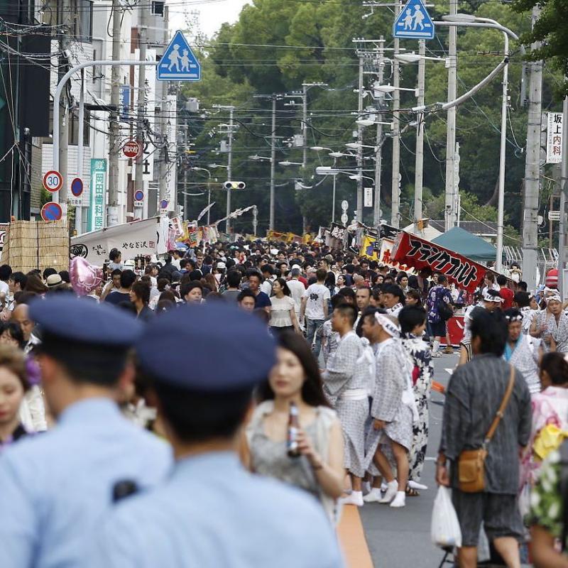 Very crowded! #天神祭 #宵宮 #大阪 #tenjintsuri #osaka